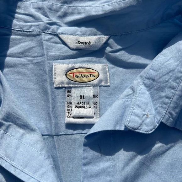 Talbots blue button up. - Picture 2 of 6